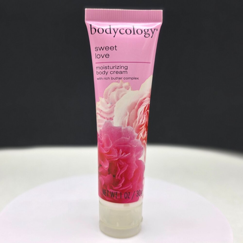 Bodycology Sweet Love Moisturizing Body Cream 1 Oz Shea Jojoba Cocoa Vit. E NEW